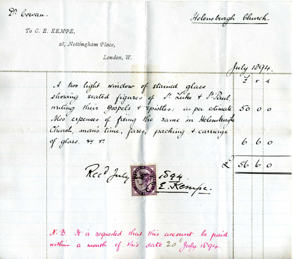1894-Church-invoice