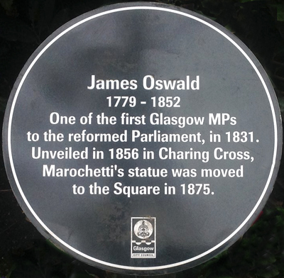 James Oswald plaque w