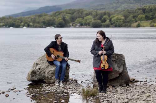 Eilidh Steel, on fiddle, and Mark Neal vocal and guitar