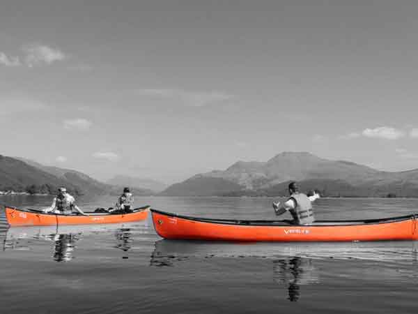 Canoeing Loch Lomond